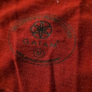 GAIAM Deep Red Organic Cotton Apparel